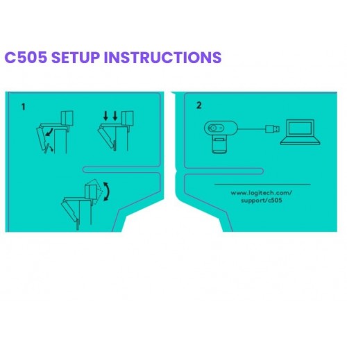 Logitech C505 webcam 1280 x 720 Pixel USB Nero