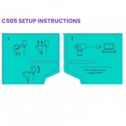 Logitech C505 webcam 1280 x 720 Pixel USB Nero