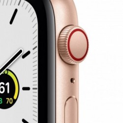 Apple Watch SE GPS + Cellular, 44mm in alluminio oro con cinturino Sport Rosa sabbia