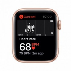 Apple Watch SE GPS + Cellular, 44mm in alluminio oro con cinturino Sport Rosa sabbia
