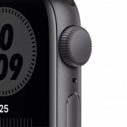 Apple Watch Nike SE GPS, 40mm in alluminio grigio siderale con cinturino Sport Nike Antracite/Nero
