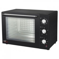 Melchioni Enjoy 63 - Forno Elettrico Ventilato con Girarrosto, 63 Litri, 2200 W, Nero
