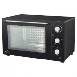 Melchioni Enjoy 47 - Forno Elettrico Ventilato con Girarrosto, 47 Litri, 1700 W, Nero