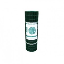 Cavatorta Margherita - Rete Elettrosaldata Plastificata in Rotolo 25mt.x h.1,2 mt, Maglia 50,8x76,2 mm