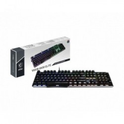 MSI Vigor GK50 Elite tastiera USB QWERTY Italiano Nero, Metallico