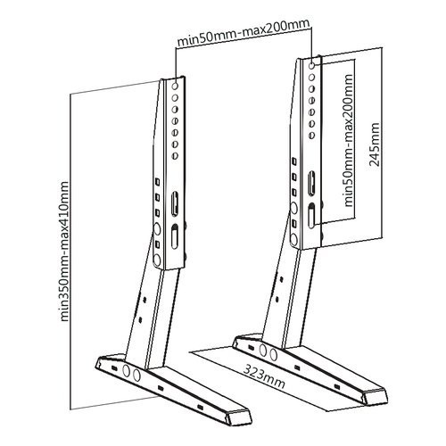 Munari Piedi Per TV SP716 Vesa 200x200
