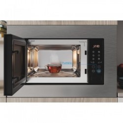Indesit MWI 120 SX - Forno a Microonde da Incasso, 20 Litri, 800 W, Acciaio Inossidabile
