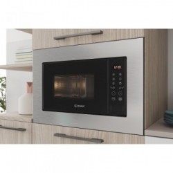 Indesit MWI 120 SX - Forno a Microonde da Incasso, 20 Litri, 800 W, Acciaio Inossidabile