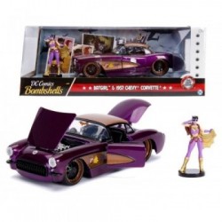 Batgirl 1957 Chevy in scala 1:24 die-cast con personaggio di Batgirl in die cast