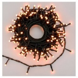 Catena lineare WONDER 16m 200 LED SuperBright Diametro 5mm, 8 colori x 6 giochi di luce (48 effetti luminosi inclusi Bianco